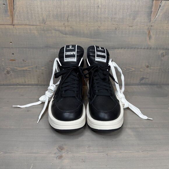 NIB Rick Owens x Converse TURBOWPN Black Sneakers 172342C US Men's 10.5, EU 44.5 - Picture 2 of 8